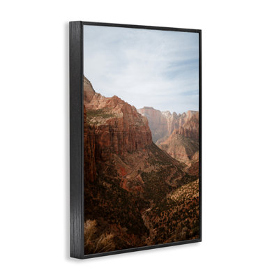 Breathtaking Zion Canyon View Framed Giclee, design by Jade Sharp Photo