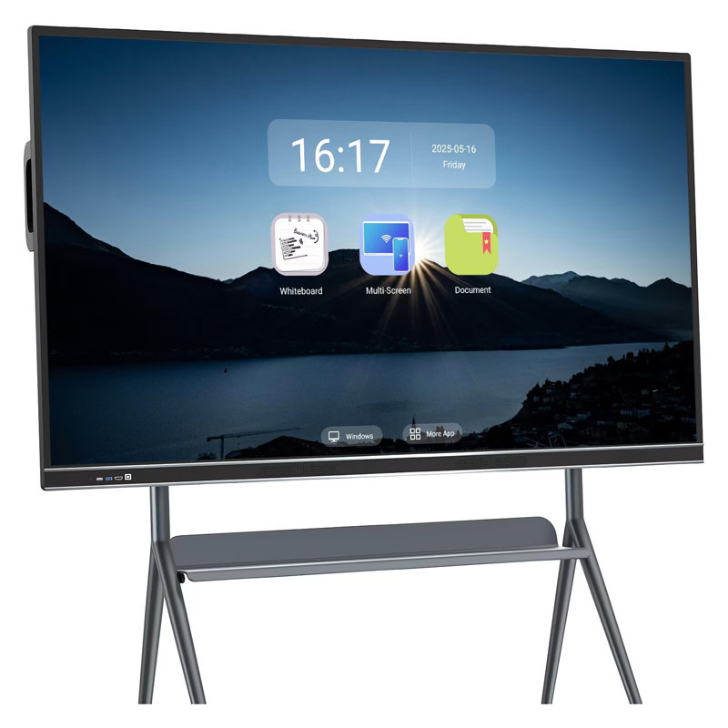 JYXCN 4K Smart Board 75 Inch Touch Screen, Upgrade Your Classroom & Office! All-in-One Computer with Dual System & Cloud Sharing for Education & Conferences?(Include Wall Mount)