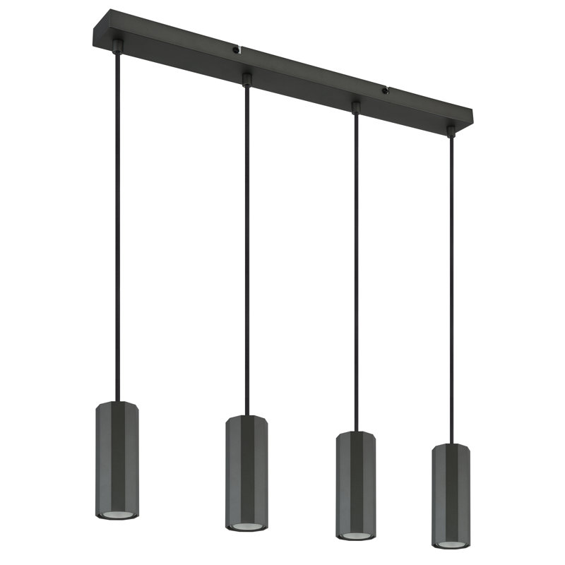 Alph 4 - Light Natural Pendant, Matte grey
