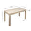 Mango Dining Table with Wood Base
