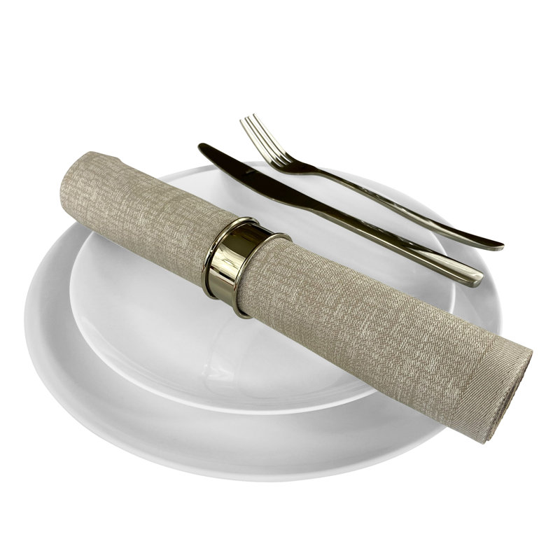 Occidente Cotton Square Napkin, Taupe