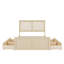 Lit plateforme en bois avec 4 tiroirs intégrés pour le rangement-2093074718-2093074705