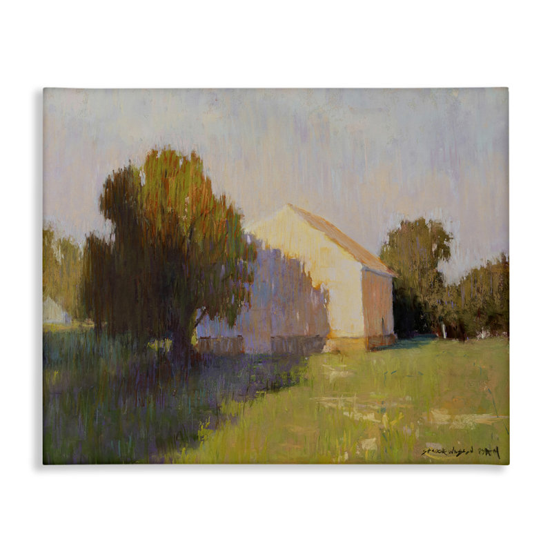 Art mural sur toile Summer Farm View par Carol Strock Wasson, H 36 po x l 48 po