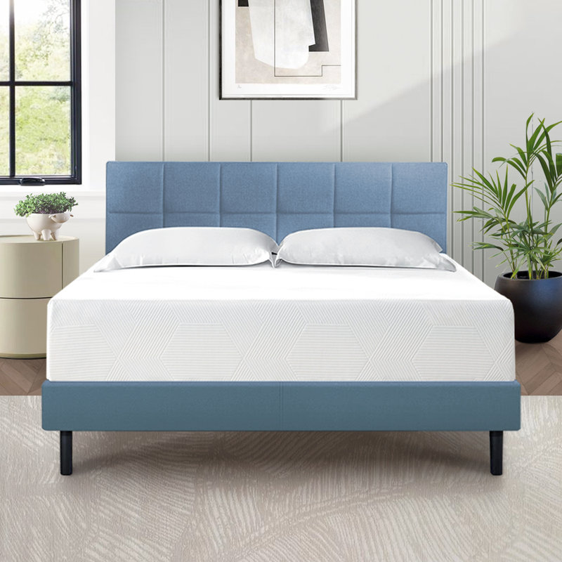 Matelas en mousse viscoélastique gélifiée mi-ferme 8 po Alwyn Home, Double, 12"