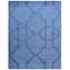 Tapis intérieur géométrique en laine bleu clair noué à la main-1566186103