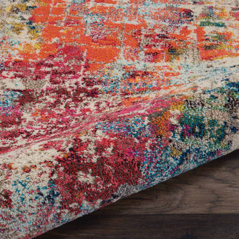 Abstract Indoor Rug, Rectangle 3'11" x 5'11"