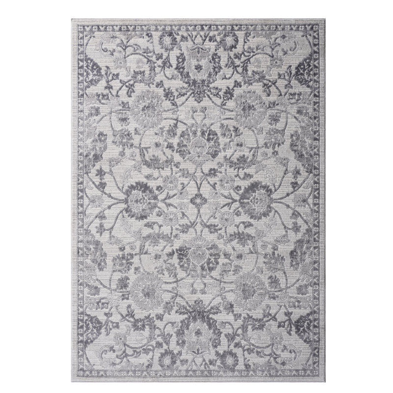 5X7 Grey/Silver/ Nursery Area Rug - Non-Shedding, Stain , Nurtures Young Minds Complements Your Home Style