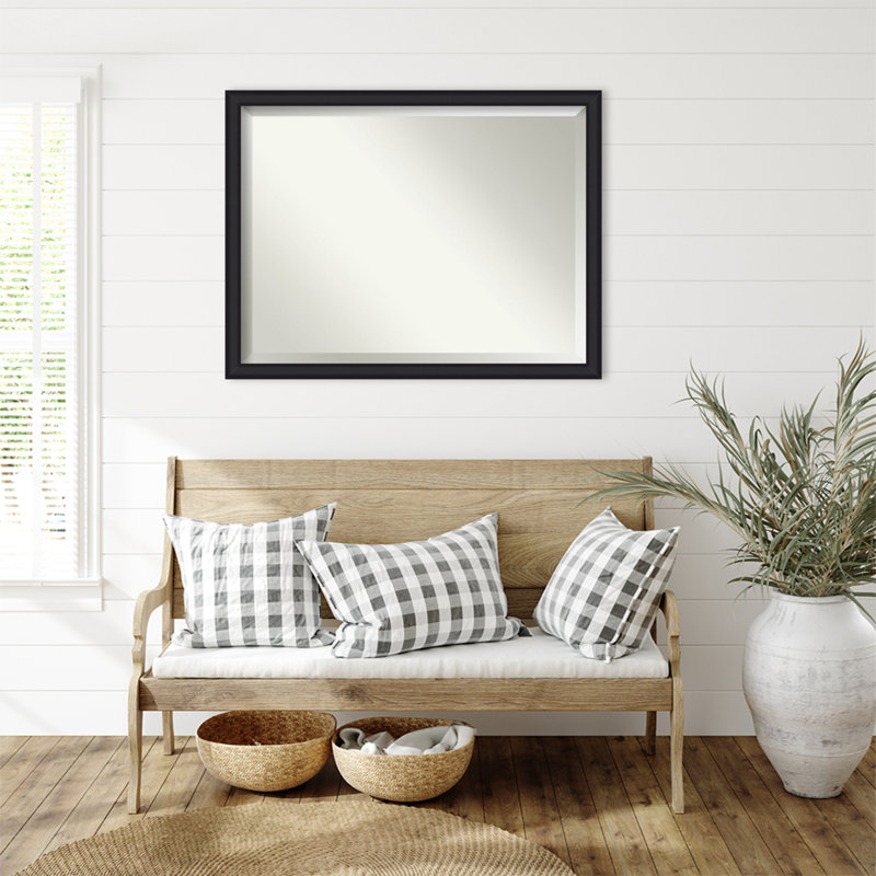 Miroir mural Oliver, 33 po x 43 po, Noir