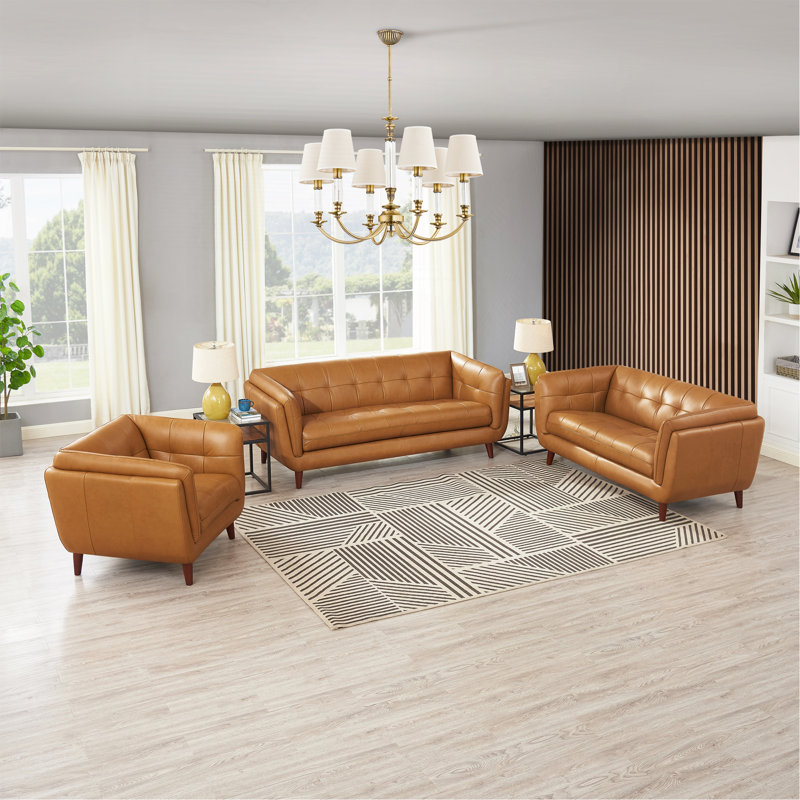 Bench Seat Leather Loveseat