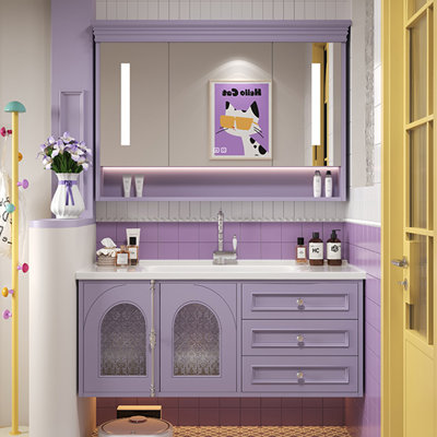 French style fashion simple bathroom cabinet