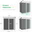5 X 3 Ft Outdoor Garden Storage Shed With Reinforced Floor For Backyard Patio Lawn-134318274