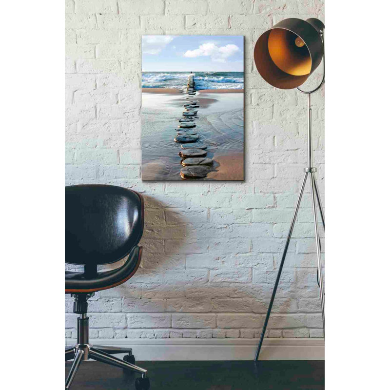 «Stepping Stones», art mural sur toile, H 26 po x l 18 po x P 0,75 po