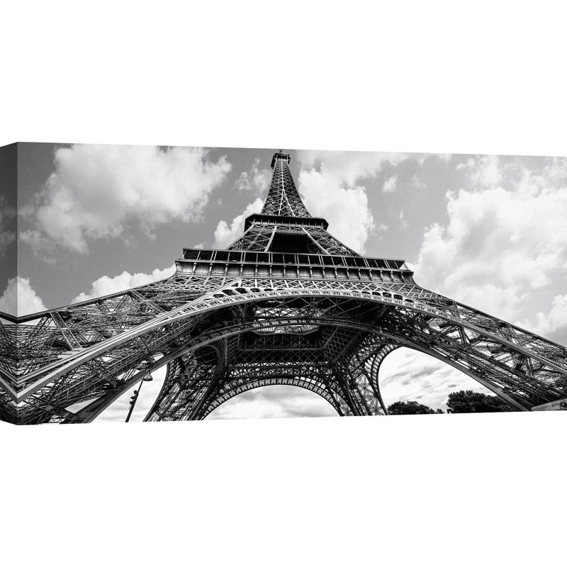 The Eiffel Tower In Spring - Wrapped Canvas Print, 60cm H x 120cm W