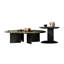 Tables basses modernes à emboîtement, table de salon de style minimaliste en vert et noir pour le salon-1447892088