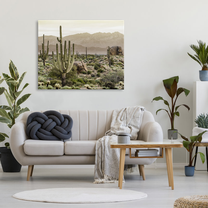 «Rocky Desert Landscape on Canvas» par Kim Allen, reproduction, H 36 po x l 48 po x P 1,5 po