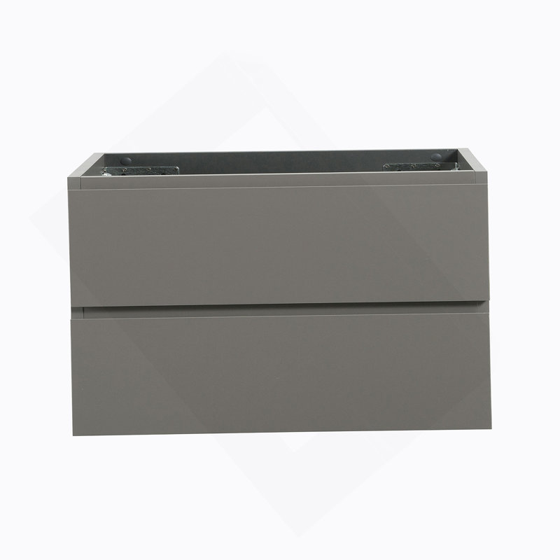 Wall Mount Cabinet WITHOUT Basin,Gray Color,With Two Drawers