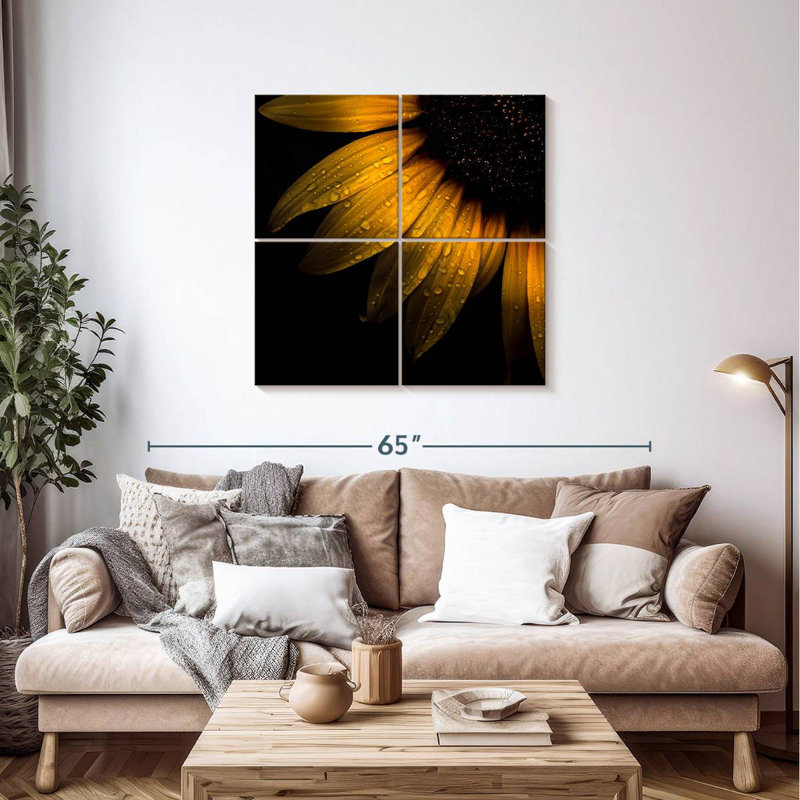 Tournesols, H 38 po x l 38 po