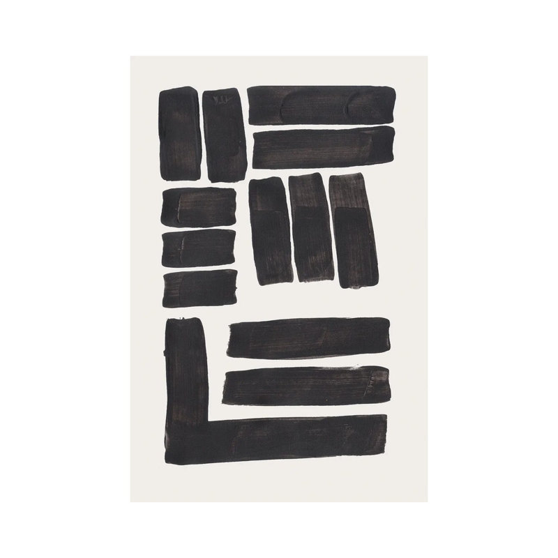 Ink Weaving by EnShape - Wrapped Canvas Painting, 20.32 cm H x 30.48 cm W