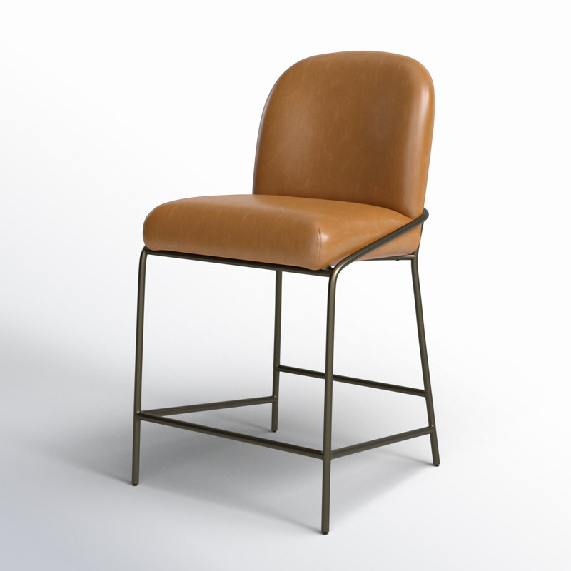 Tabouret de comptoir 25 po Laina, Faux Leather  Sierra Butterscotch, Tabouret de bar (siège d'une hauteur de 30,5 po)