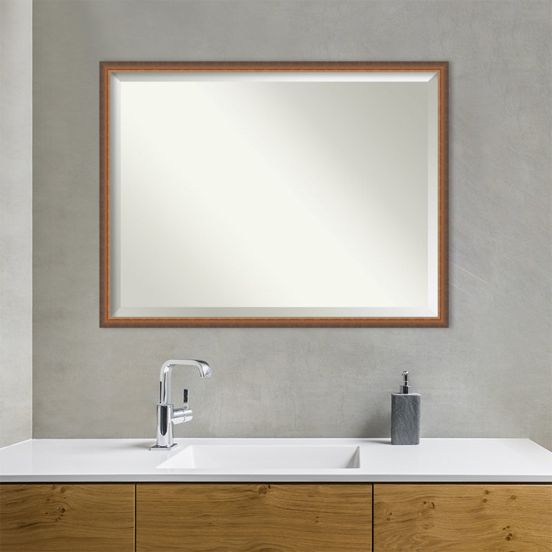 Miroir mural Xion, Bronze, Rectangle, 32,25 po x 42,25 po