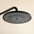 Modern 10" Wall Mounted Exposed Rainfall Shower System with Height Adjustable Handheld Shower and Rotatable Shower Head-129184331