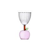 Fruits & Flowers - Stemmed Glass Apple Green 9.5 Oz