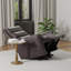 Fauteuil relevable en similicuir brun foncé Bentley-826081296
