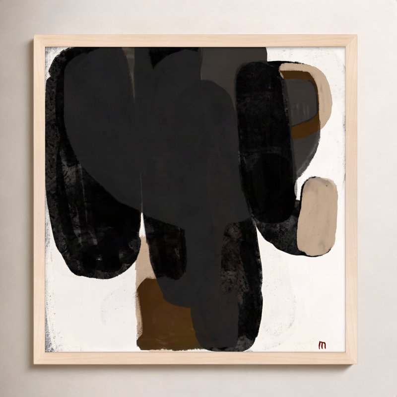 Abstract #2 Print by StudioM, 44" H x 44" W x 1.25" D, Brown