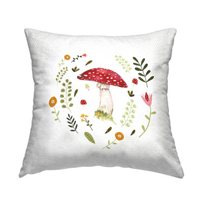 Housse et insert de coussin décoratif carré en polyester pour l'intérieur et l'extérieur