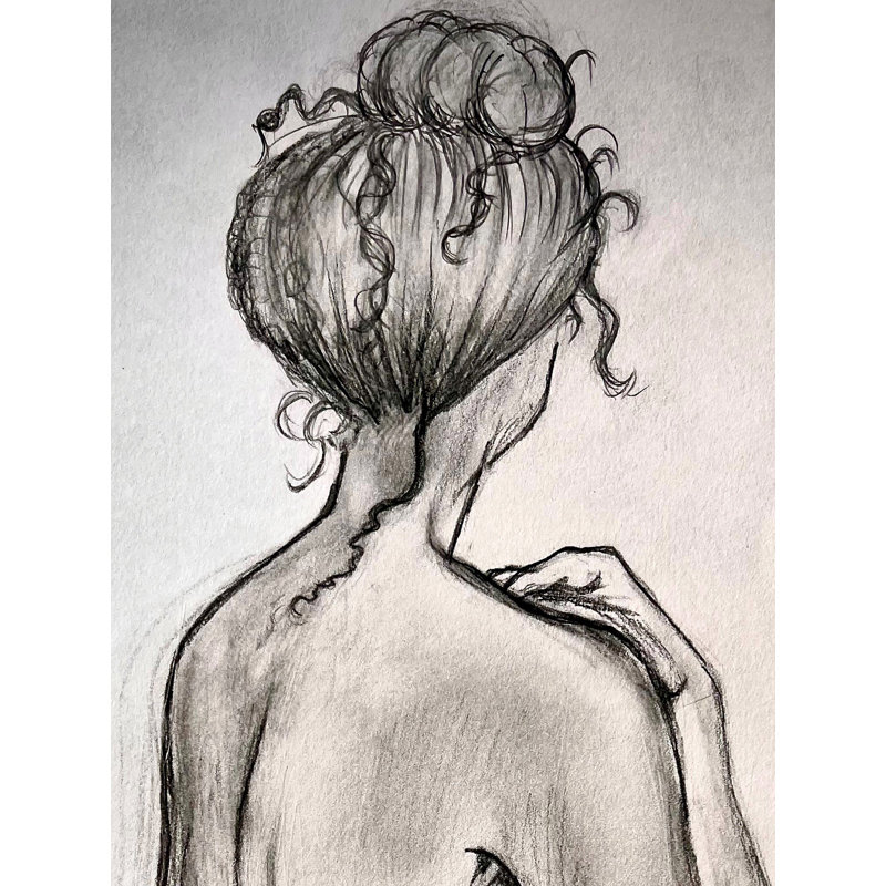Perdus à Solitaire | Graphite croquis | Pour la décoration murale
