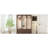 Farmhouse Wooden Style Hall Tree with Arched Design, Elegant Entryway Bench with Retro Hooks, Rustic Coat Rack & Shoe Organizer with Drawers for Living Room, Dark Walnut-1525870726