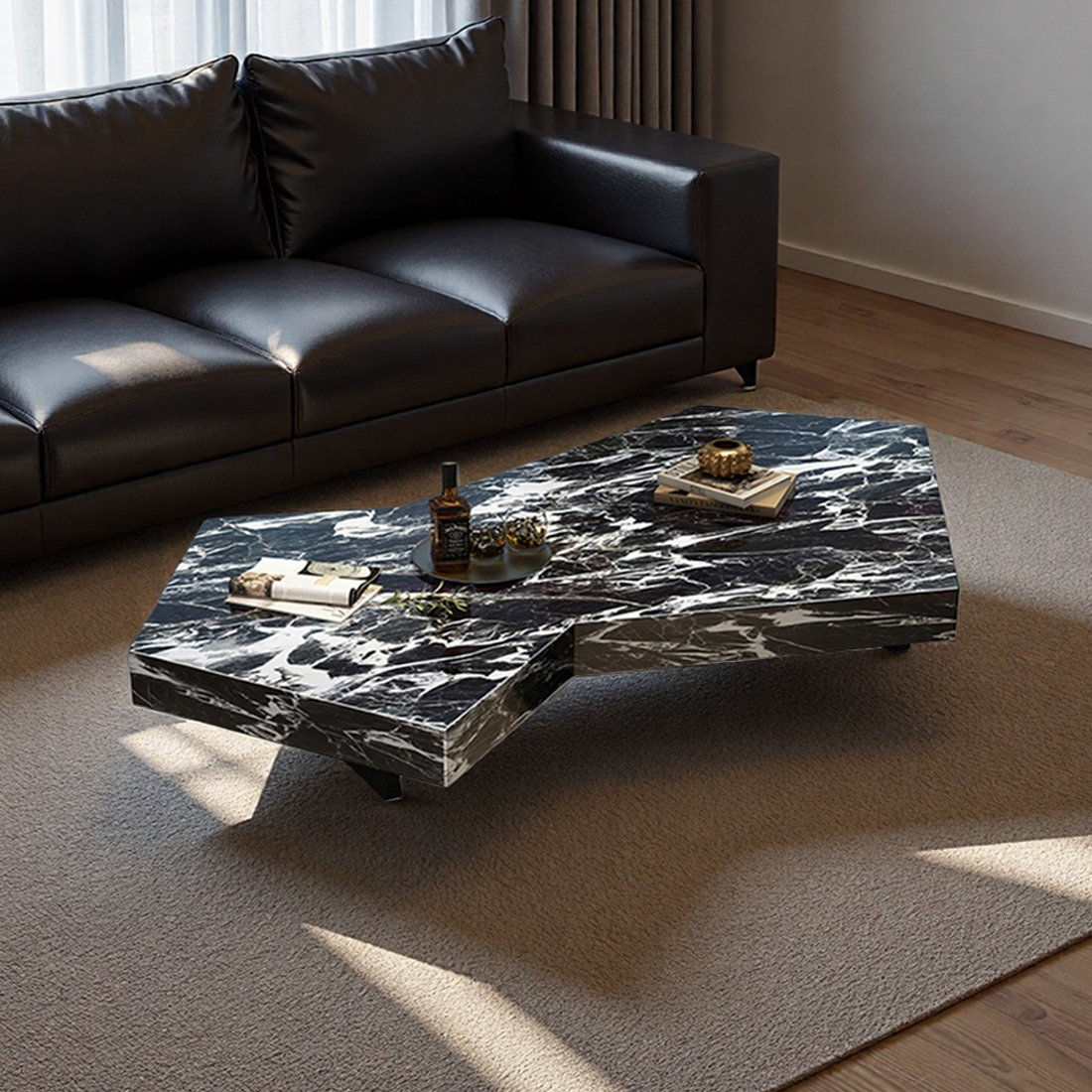 Orren Ellis Modern Sintered Stone Coffee Table - Wayfair Canada
