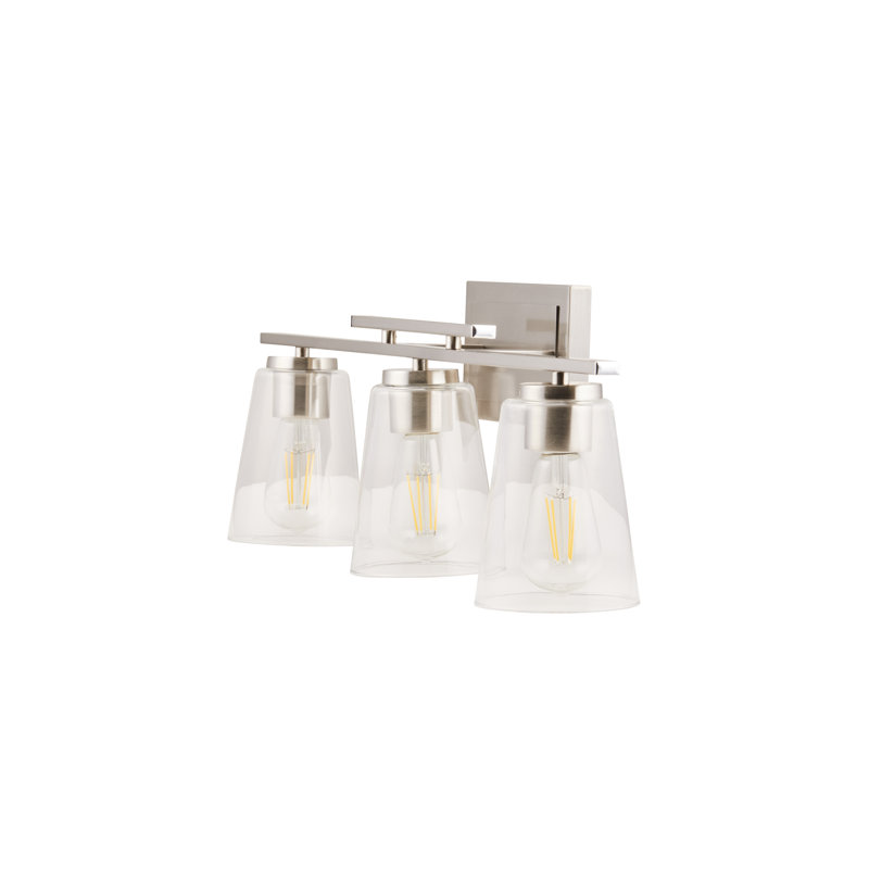 Baehr 3 - Light Dimmable Vanity Light, Brushed Nickel