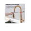 Robinet de cuisine à bec rétractable Avamalis A | M Aquae Kk-K8009-Rose doré 