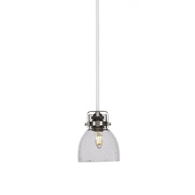 Mini-luminaire suspendu suspendu Carmel avec verre de 6 po
