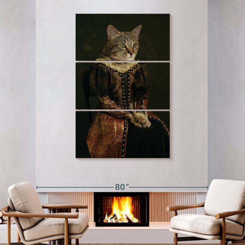 Ketti Aristocratic Cat, 74" H x 48" W