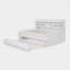 Lit plateforme avec lit gigogne et 3 tiroirs de rangement-458670451