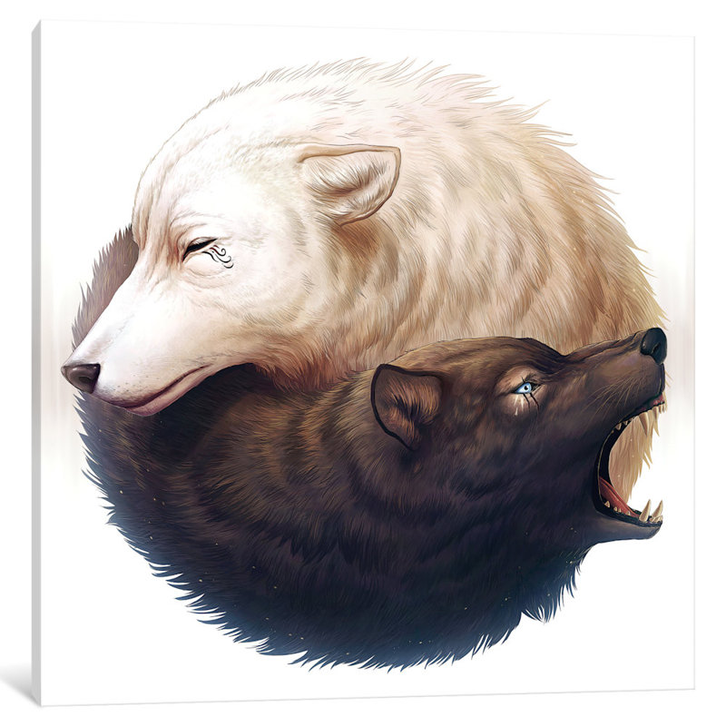 «Yin and Yang», impression sur toile tendue, H 12 po x l 12 po x P 0,75 po