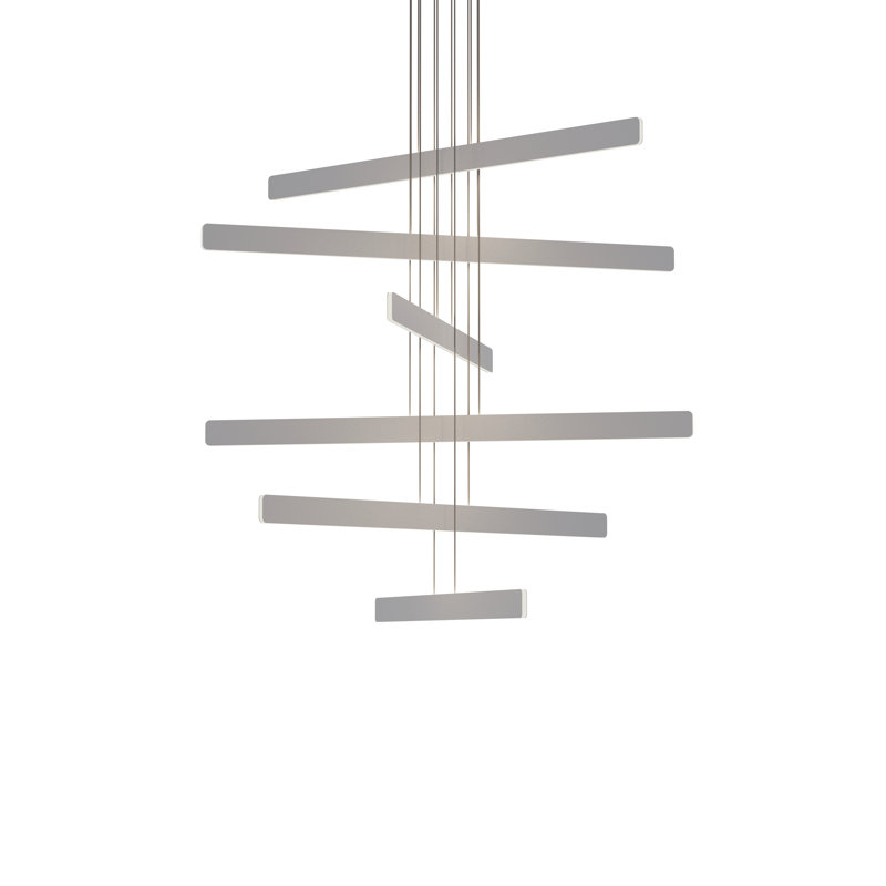 Sub 6 - Light LED Pendant, Silver