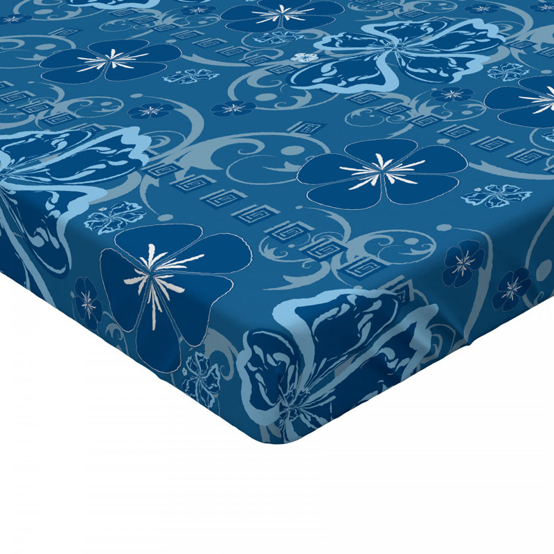 Microfiber Floral Fitted Sheet, Full Fitted Sheet