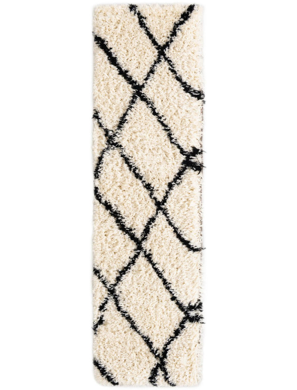 Tarquinio Rug, Runner 2' x 8', Black