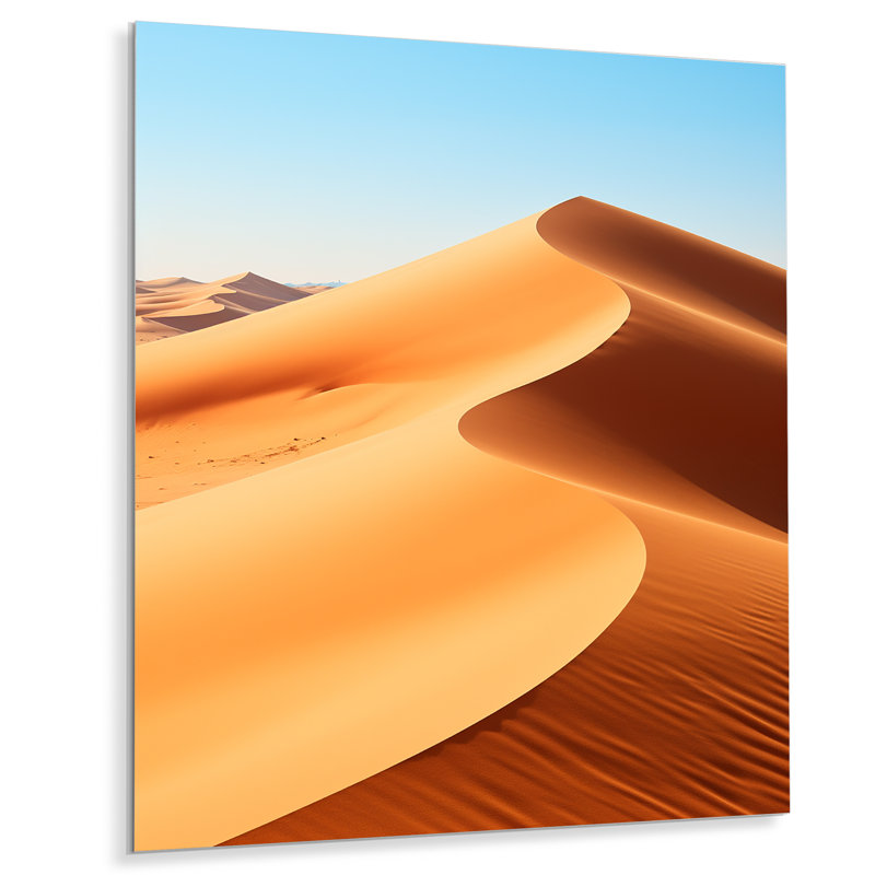 Desert Dreams Oasis II - désert, art mural en métal, H 20 po x l 12 po x P 1 po