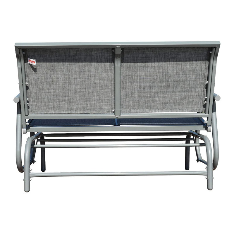 Banc oscillant en acier Jayvion, Gris