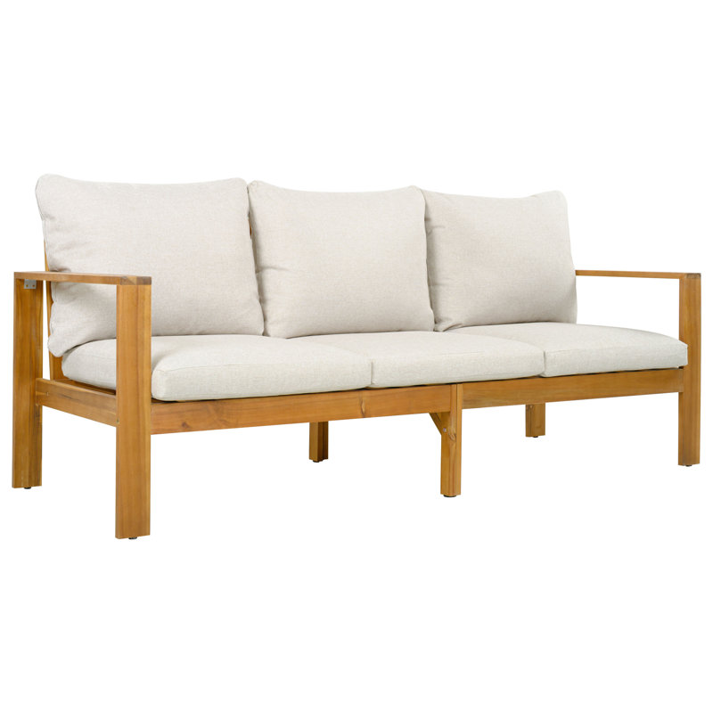 Ensemble de conversation de patio 4 pièces Raylan avec bois d'acacia