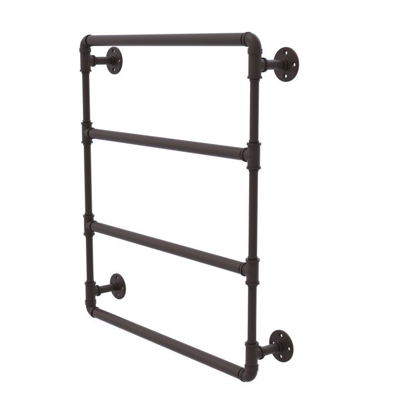 Barre à serviettes murale Bayer, Bronze frotté à l'huile, H 31 po x L 24 po x P 4,4 po