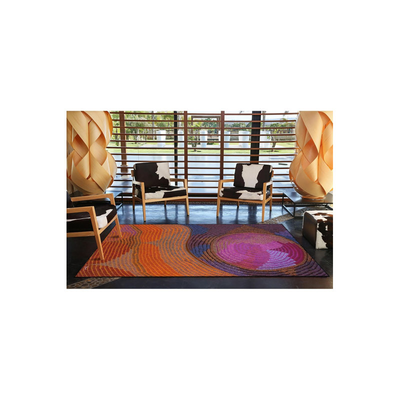 Tapis lavable peint à motif peint, Tapis de couloir 3 pi 3 po x 6 pi 7 po inclus