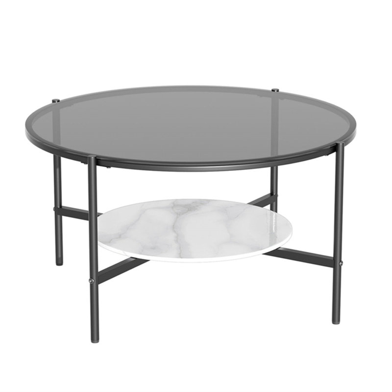 Ylve Coffee Table, Grey, Black