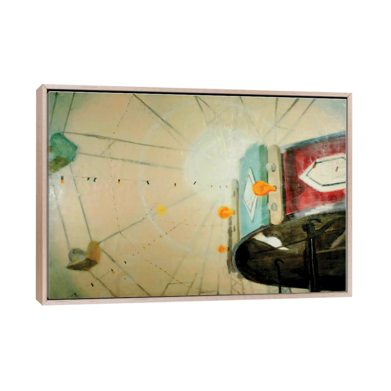 Delectamentum 1 Piece Wall Art on Canvas, 45.72 cm H x 66.04 cm W x 4.445 cm D, Natural Wood