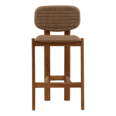 Tabouret de comptoir d'extérieur brun clair