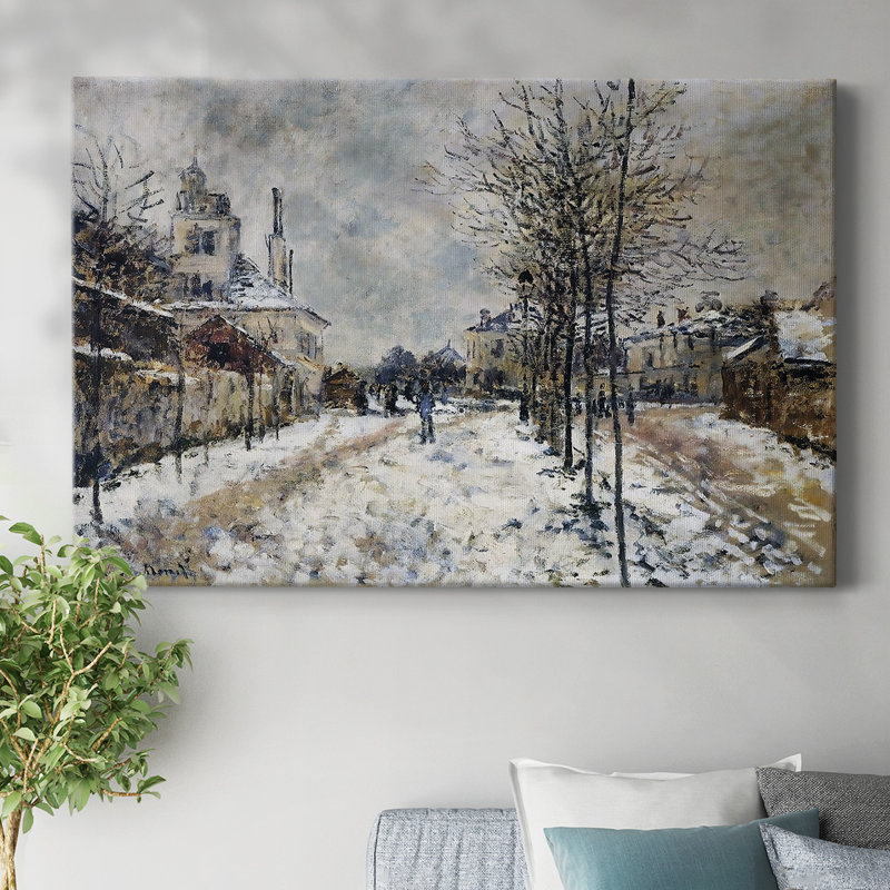 «Snow Effect, The Boulevard de Pontoise at Argenteuil», 1875, toile tendue avec châssis, H 24 po x l 36 po